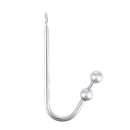 Anal Hooks Pleasurable 4417 Two Balls Stainless Hook Anal Steel 0130